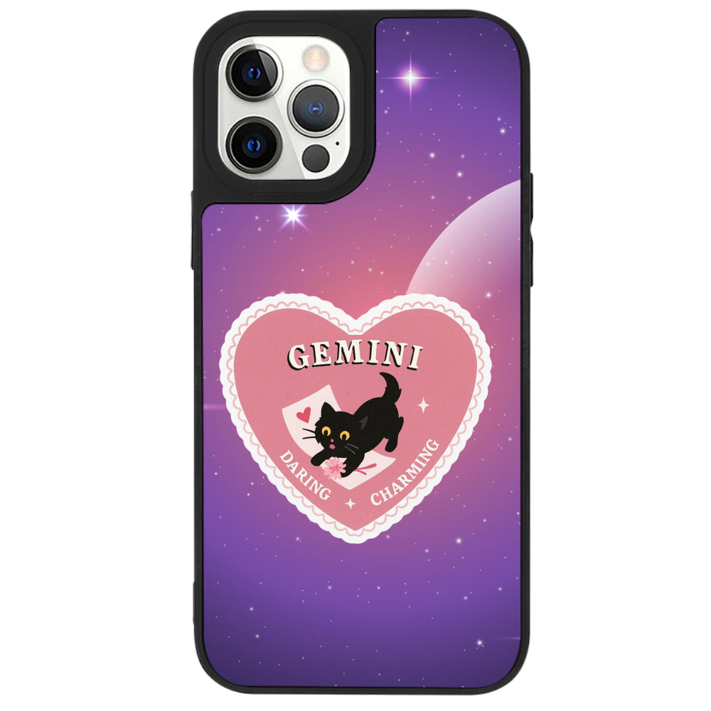 iPhone 12 Pro İkizler Burcu Heart In Stars Telefon Kılıfı - Popsoketsiz