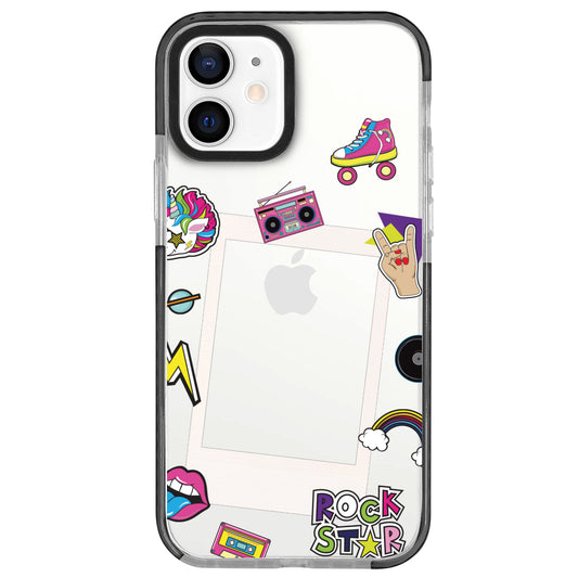 iPhone 12 Rock Star Polaroid Telefon Kılıfı