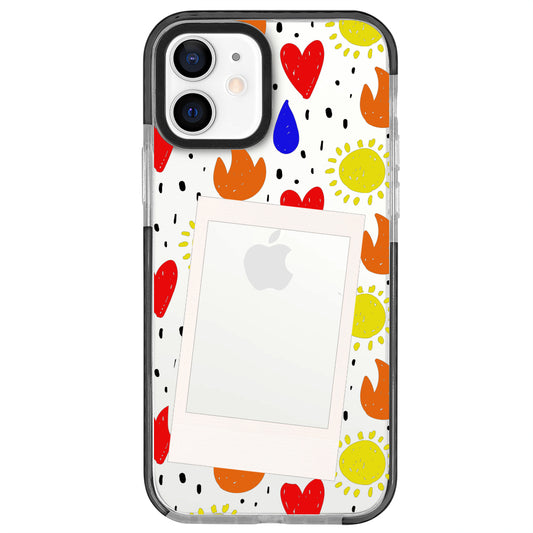 iPhone 12 Hot Sun Polaroid Telefon Kılıfı