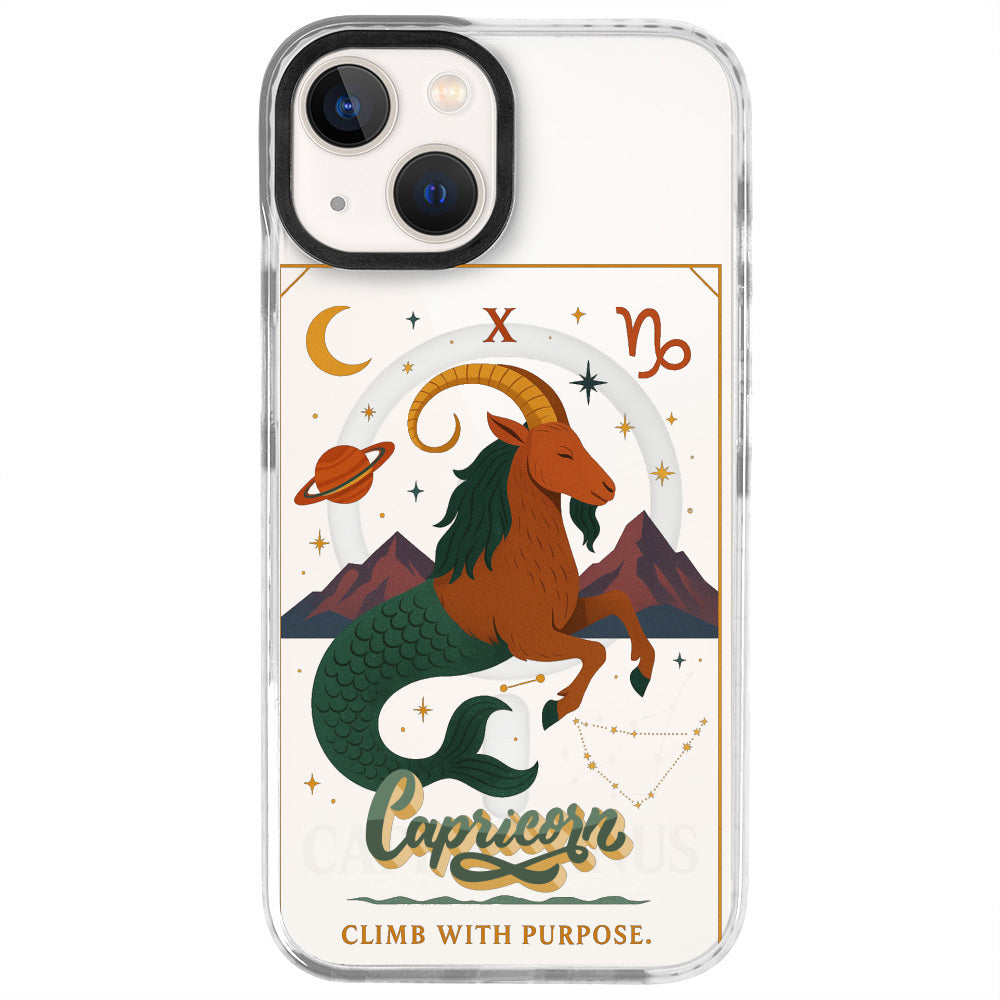 iPhone 13 Oğlak Burcu Way of Aries Telefon Kılıfı - Beyaz