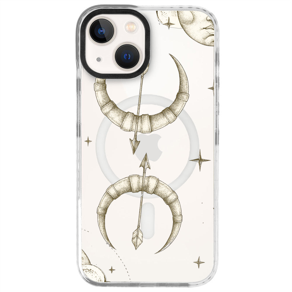iPhone 13 Yay Burcu Soft Stars Telefon Kılıfı - Beyaz