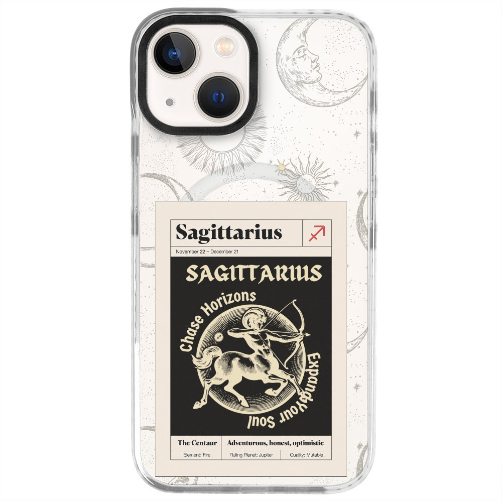 iPhone 13 Yay Burcu Sticker Mode Telefon Kılıfı - Beyaz