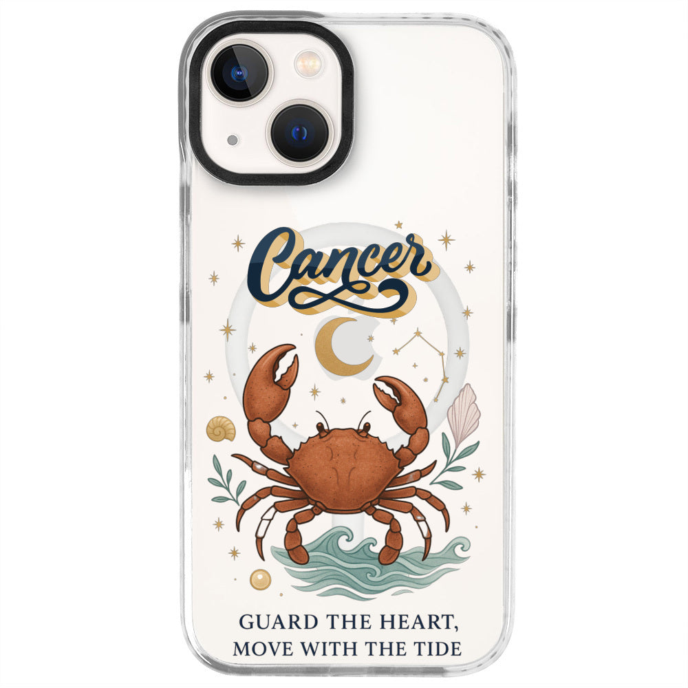 iPhone 13 Yengeç Burcu Way of Aries Telefon Kılıfı - Beyaz