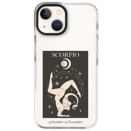 iPhone 13 Mini Akrep Burcu History of Zodiac Telefon Kılıfı - Beyaz