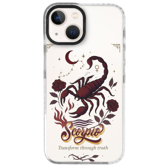 iPhone 13 Mini Akrep Burcu Way of Aries Telefon Kılıfı - Beyaz