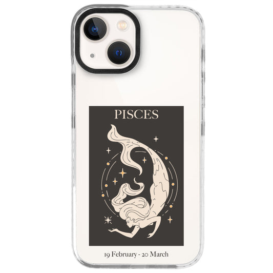 iPhone 13 Mini Balık Burcu History of Zodiac Telefon Kılıfı - Beyaz