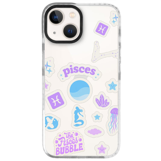 iPhone 13 Mini Balık Burcu Sweet Rules Telefon Kılıfı - Beyaz