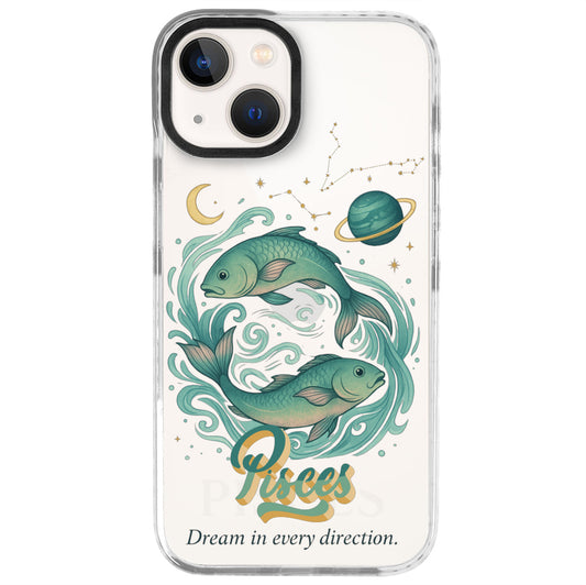 iPhone 13 Mini Balık Burcu Way of Aries Telefon Kılıfı - Beyaz