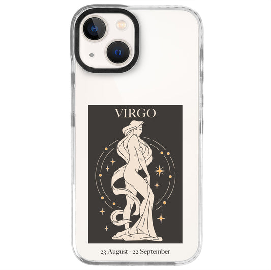iPhone 13 Mini Başak Burcu History of Zodiac Telefon Kılıfı - Beyaz