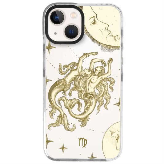 iPhone 13 Mini Başak Burcu Soft Stars Telefon Kılıfı - Beyaz