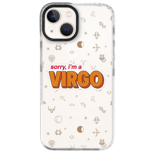 iPhone 13 Mini Başak Burcu Sorry Zodiac Telefon Kılıfı - Beyaz