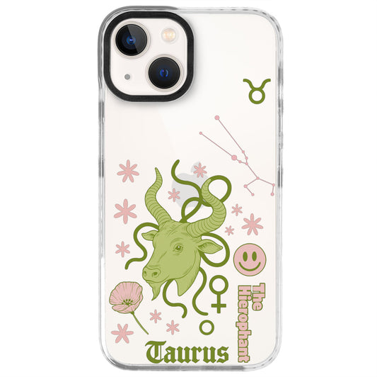 iPhone 13 Mini Boğa Burcu The Emperor Telefon Kılıfı - Beyaz