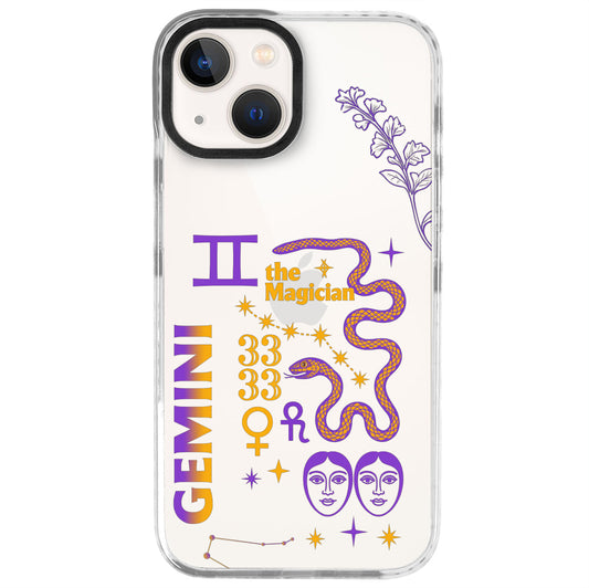 iPhone 13 Mini İkizler Burcu The Emperor Telefon Kılıfı - Beyaz