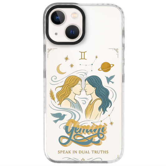 iPhone 13 Mini İkizler Burcu Way of Aries Telefon Kılıfı - Beyaz