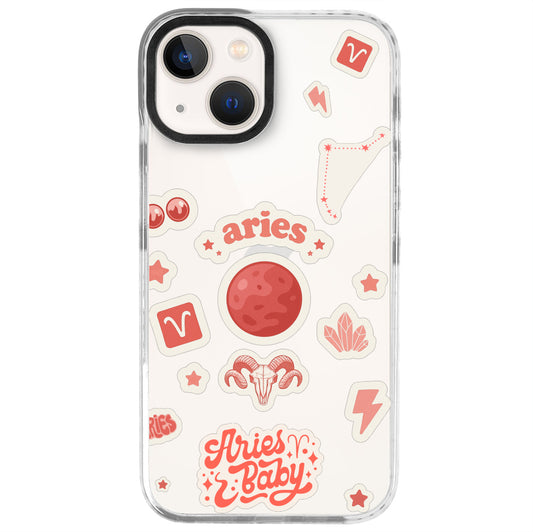 iPhone 13 Mini Koç Burcu Sweet Rules Telefon Kılıfı - Beyaz