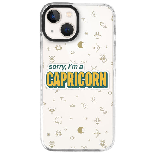 iPhone 13 Mini Oğlak Burcu Sorry Zodiac Telefon Kılıfı - Beyaz