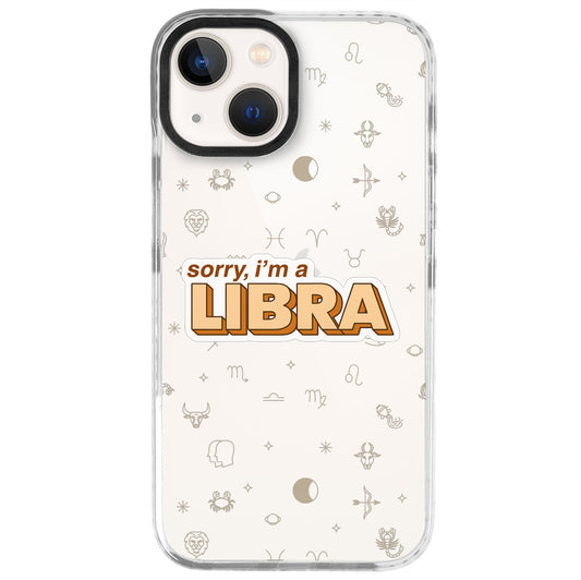 iPhone 13 Mini Terazi Burcu Sorry Zodiac Telefon Kılıfı - Beyaz