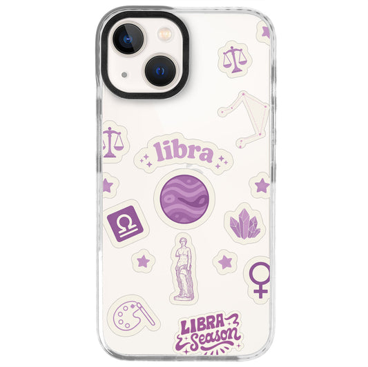 iPhone 13 Mini Terazi Burcu Sweet Rules Telefon Kılıfı - Beyaz