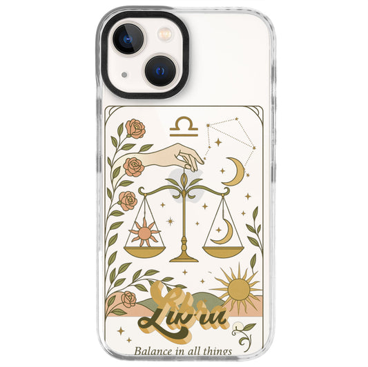 iPhone 13 Mini Terazi Burcu Way of Aries Telefon Kılıfı - Beyaz