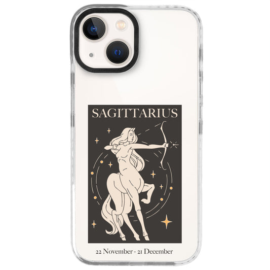 iPhone 13 Mini Yay Burcu History of Zodiac Telefon Kılıfı - Beyaz