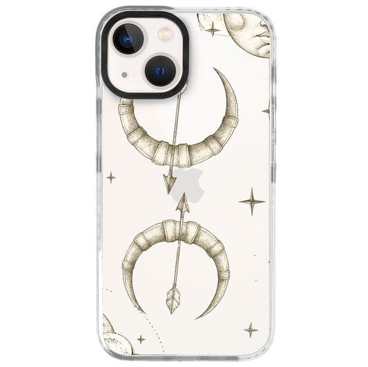 iPhone 13 Mini Yay Burcu Soft Stars Telefon Kılıfı - Beyaz