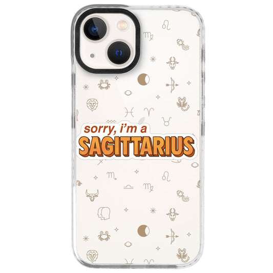 iPhone 13 Mini Yay Burcu Sorry Zodiac Telefon Kılıfı - Beyaz