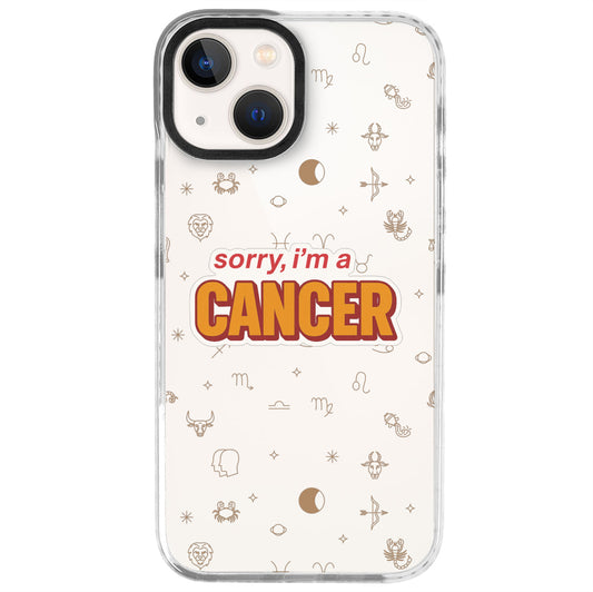 iPhone 13 Mini Yengeç Burcu Sorry Zodiac Telefon Kılıfı - Beyaz