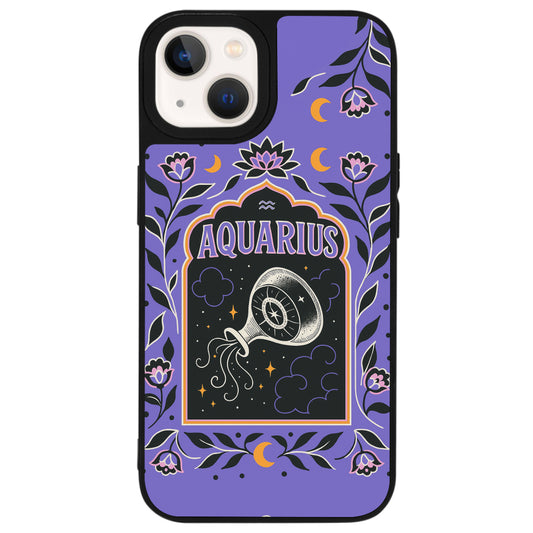 iPhone 13 Mini Kova Burcu Night Stars Telefon Kılıfı - Popsoketsiz