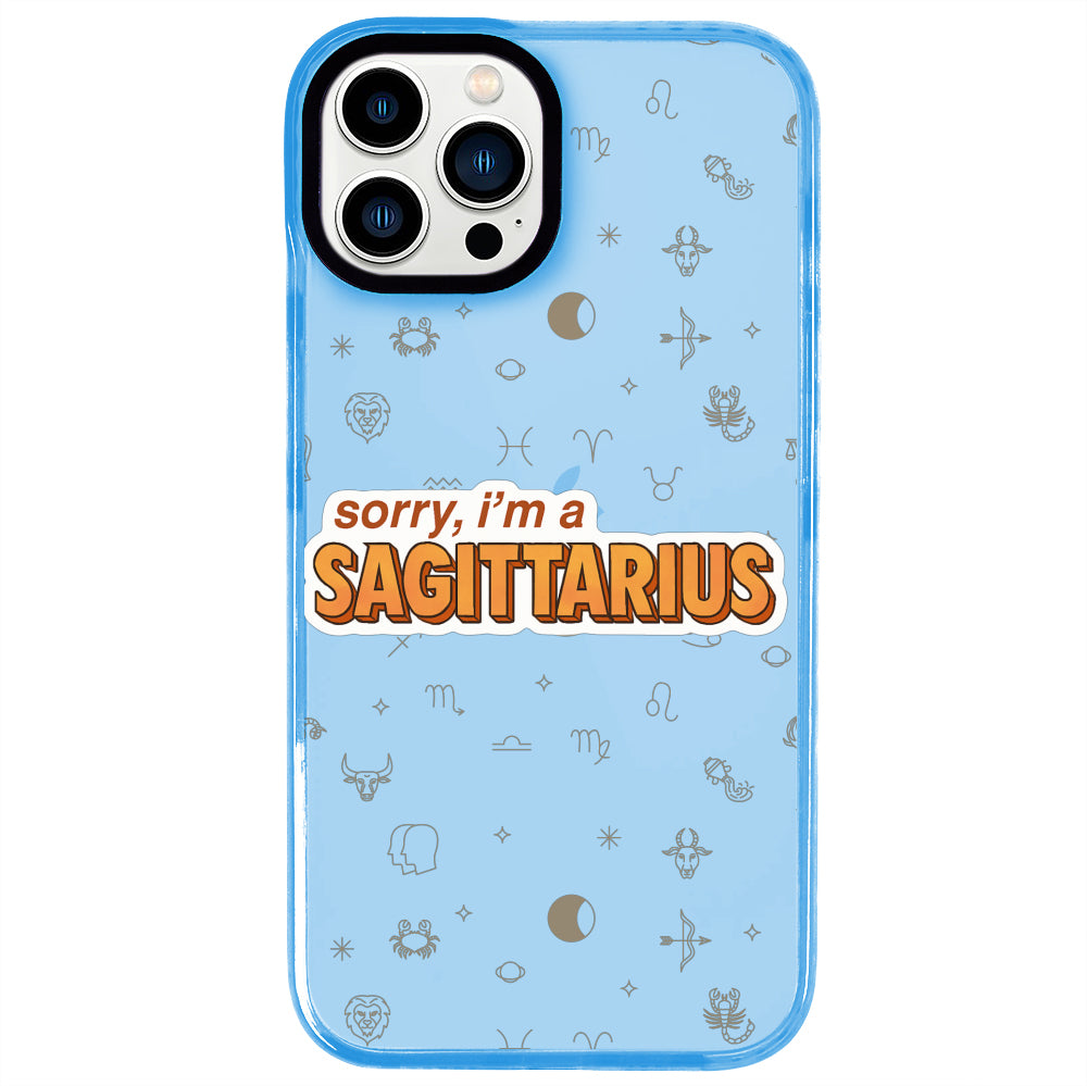 iPhone 13 Pro Max Yay Burcu Sorry Zodiac Telefon Kılıfı - Azure