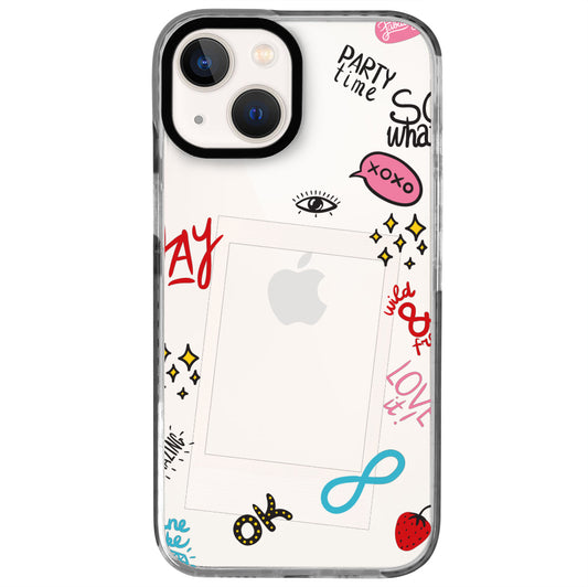 iPhone 13 Mini Shine Like Polaroid Telefon Kılıfı