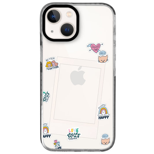 iPhone 13 Mini Love Forever Polaroid Telefon Kılıfı