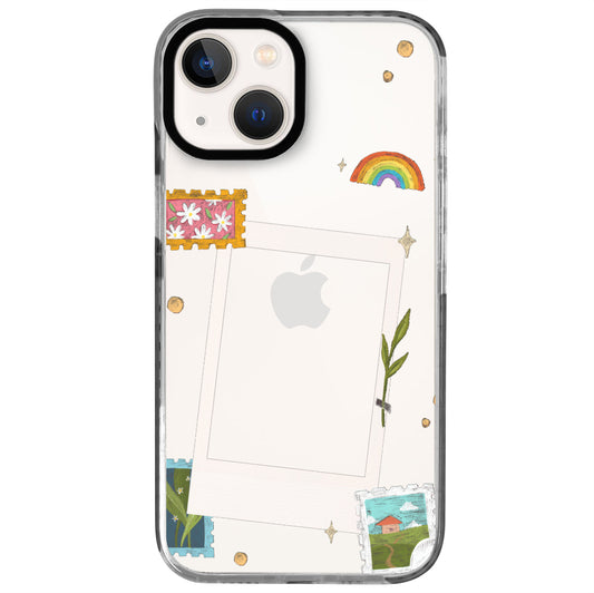 iPhone 13 Mini Postcard Polaroid Telefon Kılıfı