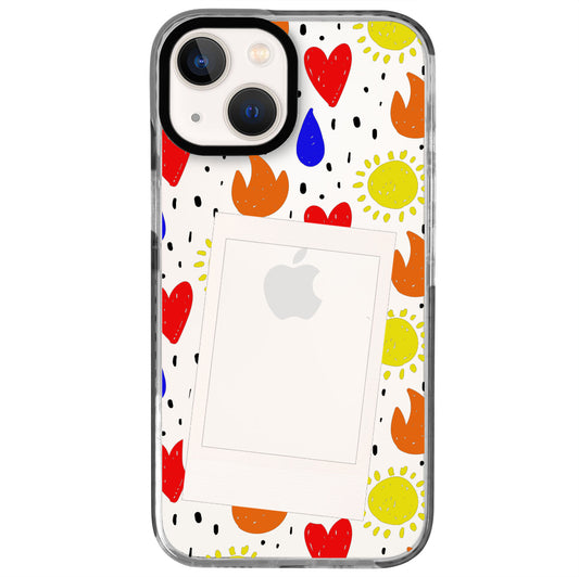 iPhone 13 Mini Hot Sun Polaroid Telefon Kılıfı