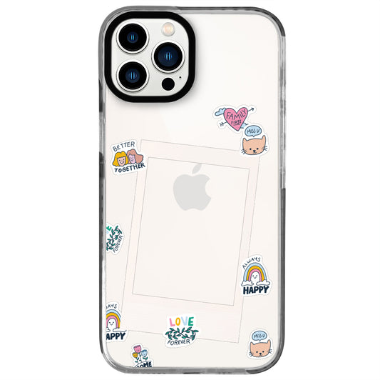iPhone 13 Pro Love Forever Polaroid Telefon Kılıfı