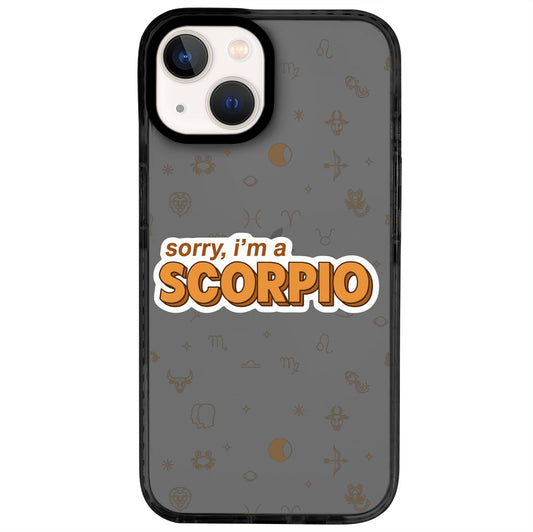 iPhone 14 Akrep Burcu Sorry Zodiac Telefon Kılıfı - Cool Black