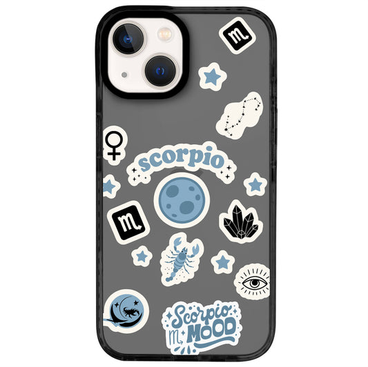 iPhone 14 Akrep Burcu Sweet Rules Telefon Kılıfı - Cool Black