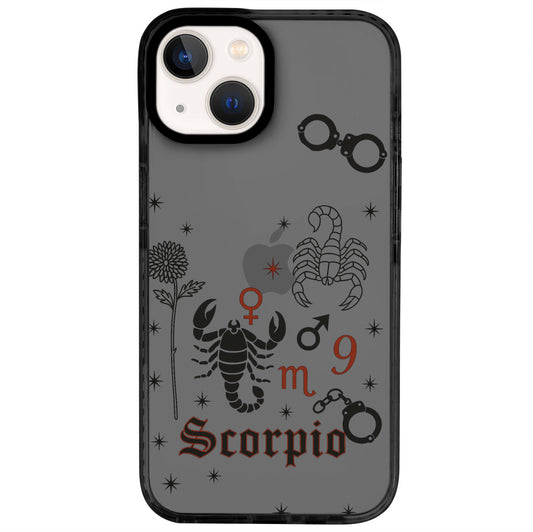 iPhone 14 Akrep Burcu The Emperor Telefon Kılıfı - Cool Black