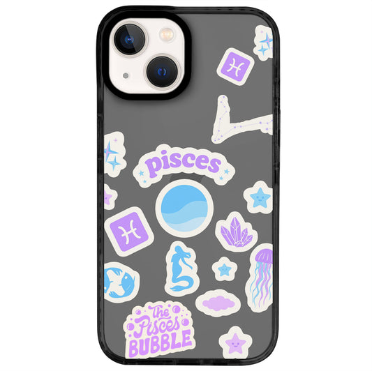 iPhone 14 Balık Burcu Sweet Rules Telefon Kılıfı - Cool Black