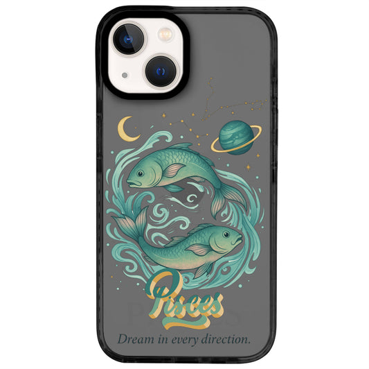 iPhone 14 Balık Burcu Way of Aries Telefon Kılıfı - Cool Black