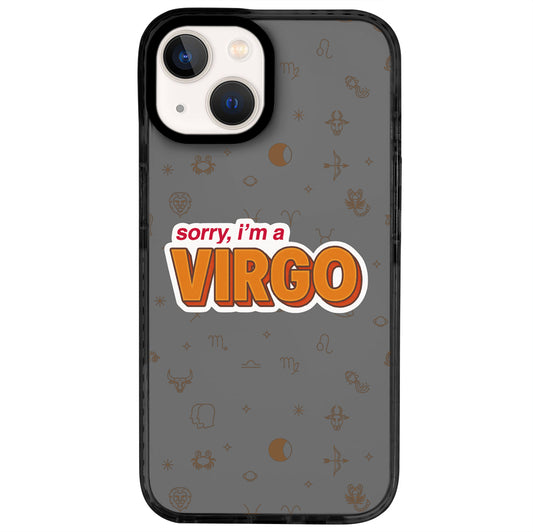 iPhone 14 Başak Burcu Sorry Zodiac Telefon Kılıfı - Cool Black