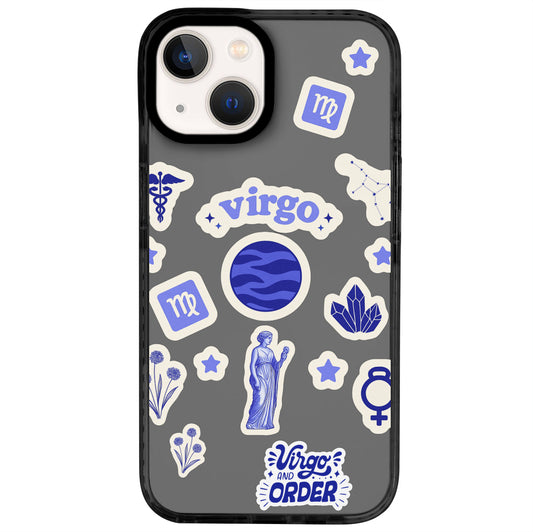 iPhone 14 Başak Burcu Sweet Rules Telefon Kılıfı - Cool Black