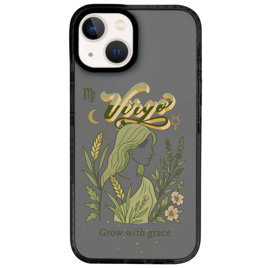 iPhone 14 Başak Burcu Way of Aries Telefon Kılıfı - Cool Black