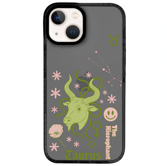 iPhone 14 Boğa Burcu The Emperor Telefon Kılıfı - Cool Black