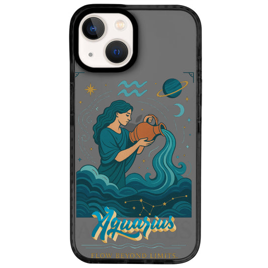 iPhone 14 Kova Burcu Way of Aries Telefon Kılıfı - Cool Black