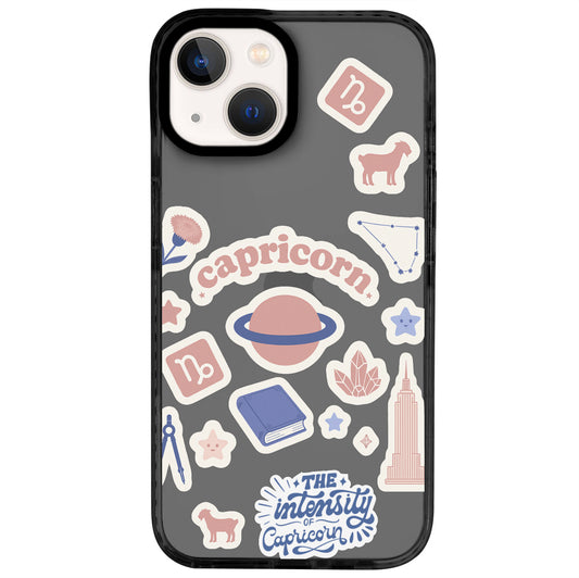 iPhone 14 Oğlak Burcu Sweet Rules Telefon Kılıfı - Cool Black