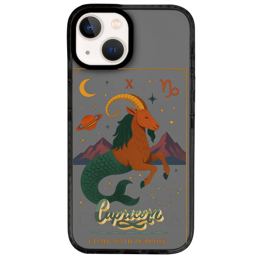 iPhone 14 Oğlak Burcu Way of Aries Telefon Kılıfı - Cool Black