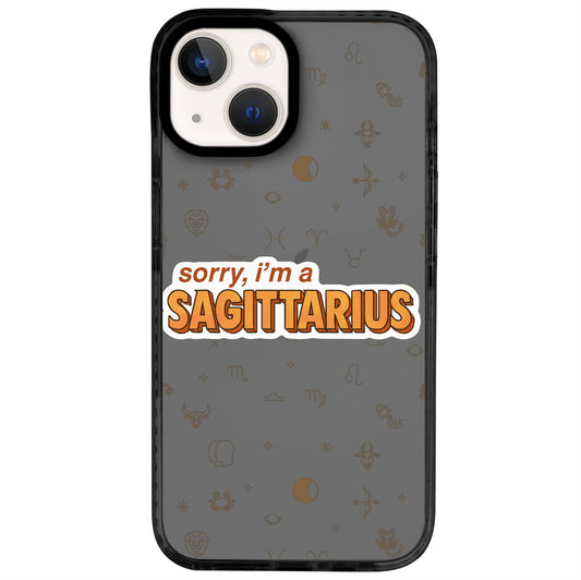 iPhone 14 Yay Burcu Sorry Zodiac Telefon Kılıfı - Cool Black