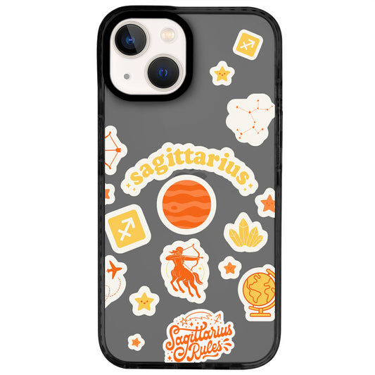 iPhone 14 Yay Burcu Sweet Rules Telefon Kılıfı - Cool Black