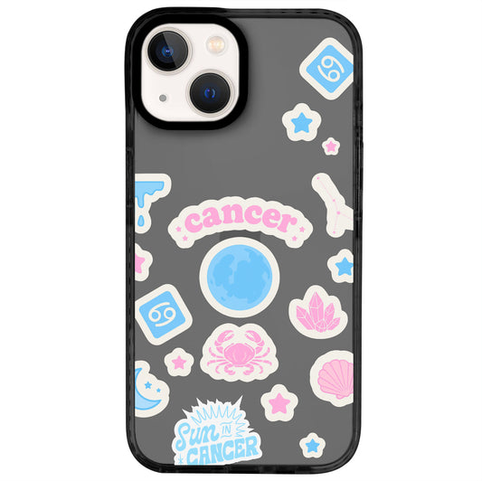 iPhone 14 Yengeç Burcu Sweet Rules Telefon Kılıfı - Cool Black