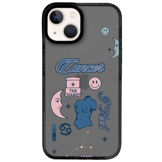 iPhone 14 Yengeç Burcu The Emperor Telefon Kılıfı - Cool Black